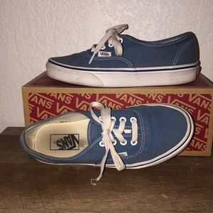 Blue vans 7.5 women